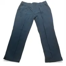 Tek Gear Active Cropped Pant Women L Slate Blue Joggers Lightweight Workout