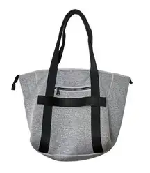 Aimee Kestenberg Capri Neoprene Large Tote Bag Gray Black Travel Shoulder OS
