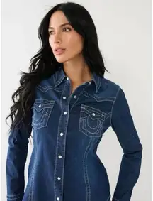 Chambray Western Shirt | Size: L NWT