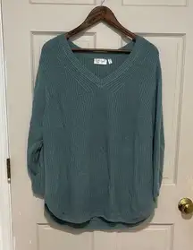 Women’s Oversized Teal Sweater Plus Size