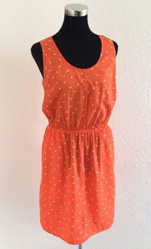 Merona Tangerine Orange Polka Dot Sun Dress NWOT
