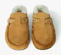 Xirena Joy Suede Fur Lined Moccasin Slides 9
