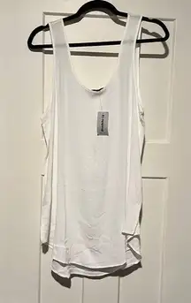 NWT white flowy tank top