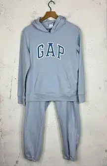 Gap Baby Blue Hoodie Sweatpants Sweatsuit Set Size XL