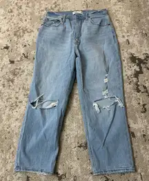 Abercrombie & Fitch The Ankle Straight Ultra High Rise Curve Love Size 10 Short