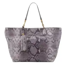 Thea Snakeskin Tote Bag Purse Shoulder Large