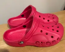 Crocs Baya Clog Unisex Slipper Mens size 7 Womens 9‎ Red Pink