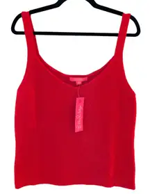 NWT Lilly Pulitzer Leonette Sweater Set Knit Tank Top Amaryllis Red XL