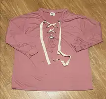 BiBi Soft Pink Knit Top new small super soft boutique bought