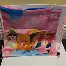 Taylor Swift Pink and Blue Backpack with Artistic Design ( each)