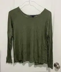 Open Back Long Sleeve Shirt