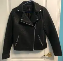 Black Faux Leather Jacket