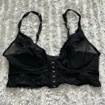 Victoria's Secret Black lace  bralette/corset size large