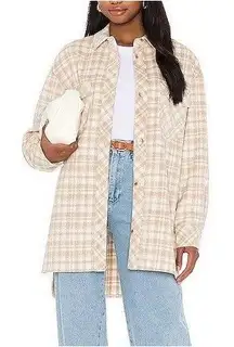 l'academie (REVOLVE) Oversized Shacket Size Medium Fall Streetwear Button Up