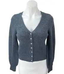Abercrombie & Fitch Gray Knit Long Sleeve Button Down Cardigan Sweater Top Sz S