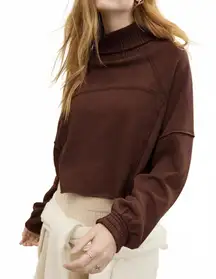 AE Aerie New Heights Turtleneck American Eagle Canyon Sun NWT XS