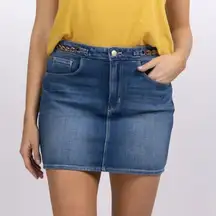 L’Agence Arlene Denim Mini Skirt Century Faded Medium Wash Size 31