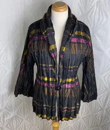 Flair Crinkle , Accordion Blazer / Jacket