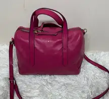 Fossil Sydney Satchel/Crossbody in Rare Raspberry. Highly sought out Bag