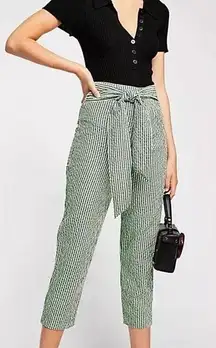 West Side Tie Gingham Pants