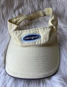 Life is Good Yellow Visor Hat