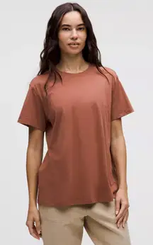 NWT lululemon all yours tee size 6 ancient copper