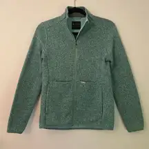 FIGS Teal Blue On-Shift Sweater Knit Jacket Nurse Uniform Women's size XS