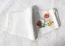 Pocket Filter Embroidered Face Mask