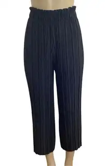 New Mix Pleated Elastic Waist Crop Pants Preowned