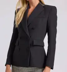 Arielle Crepe Blazer in Black Size L