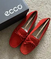 Ecco Suede Flats Shoes loafer 36 new with original Box