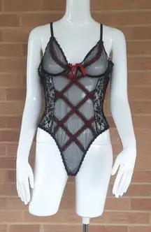 Frederick's Of Hollywood Lace Bodysuit Lingerie SIZE L 7️⃣9️⃣