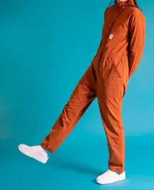 Topo Designs Brick Orange Utility Coveralls Jumpsuit M