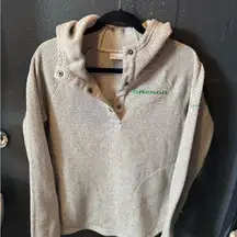 Women’s Columbia Oregon Ducks Grey Fleece Pullover Sweatshirt Size Large