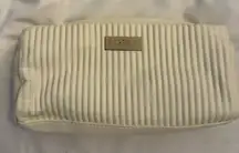 NWOT Bvlgari Faux Leather Fluted Cosmetic Bag