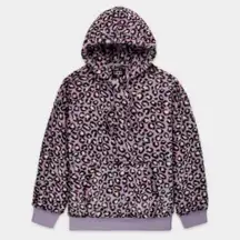 Ugg Loyra Sherpa Hoodie Sweater Plush Fleece Pullover SOFT Animal Print Sz Small