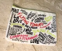 Salt & Pepper Avant Garde Fashion top zip pouch