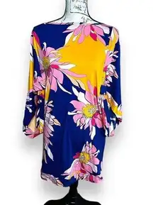 New Trina Turk Breeze Floral Swim Cover Up Tunic Dress Small NWT MSRP $152