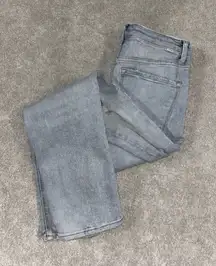 Risen Jeans Womens 7/28 High Rise Straight Hippie‎ Boho Distressed Light Stretch