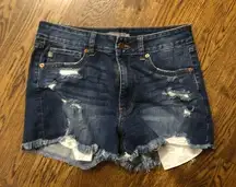 Just USA Denim distressed shorts large