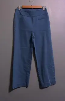 Wonderly modern nautical blue wide leg dress pants 