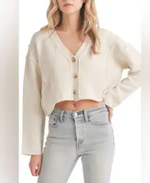 Lush Ivory Cropped Sweater