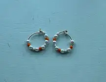 Beaded Hoop Earrings