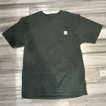 Carhartt black faded short sleeve pocket tee shirt size large tall