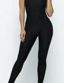 Honeycomb Bubble Textured Booty Scrunch Catsuit. Butt-Sculpting. Large. NWT