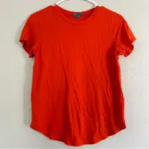 Vince  Orange Short Sleeve T-Shirt Crew Neck Casual Comfy Small Summer Soft