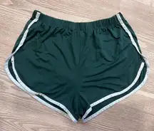 Green booty short shorts 