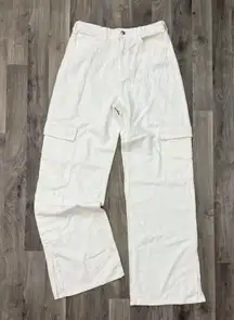 H&M denim cargo utility pants