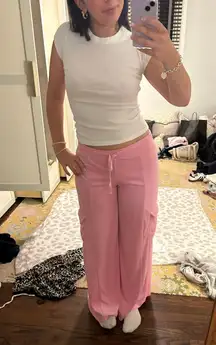 Urban Outfitters pink cargo sweats