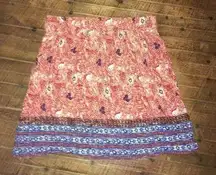 CAbi M floral skirt